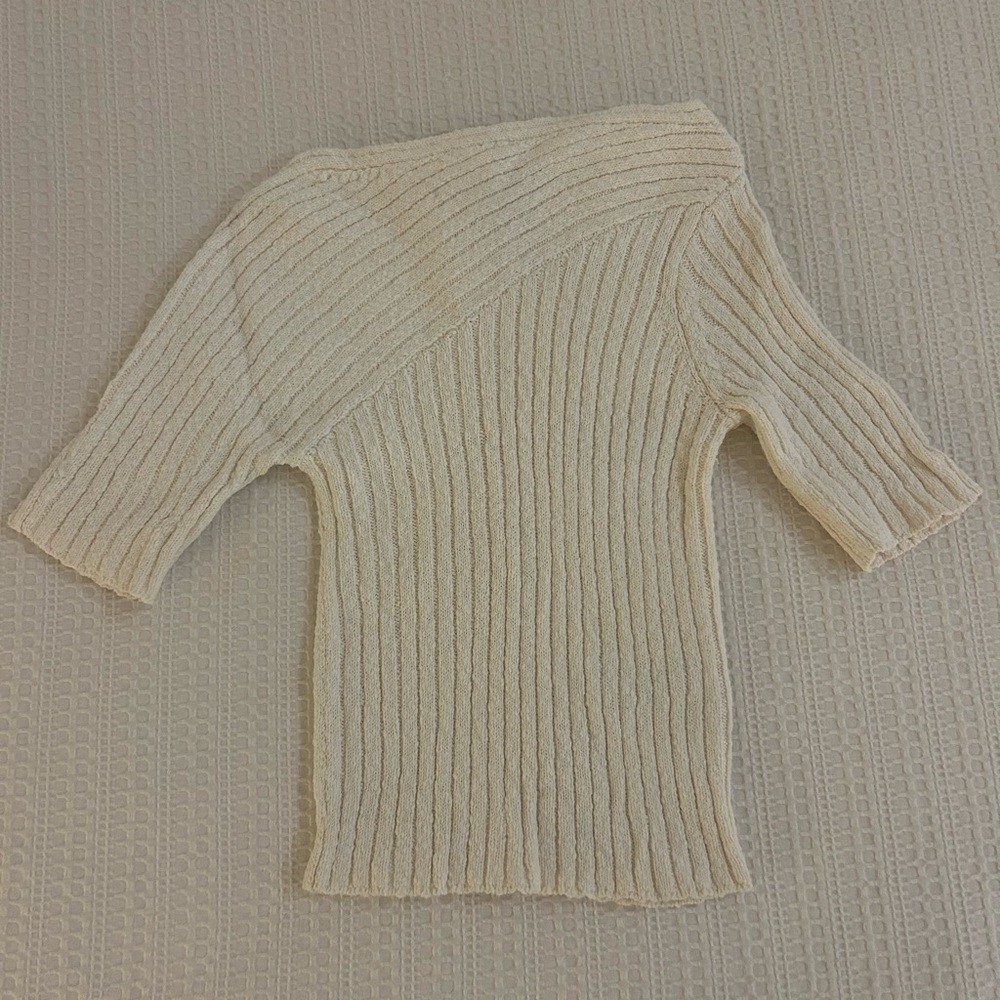 Anthropologie Maeve Ribbed Sweater Top